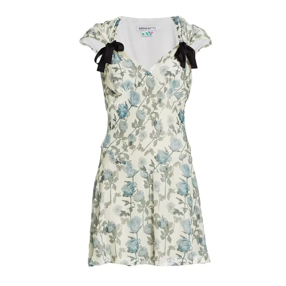 Bernadette Juliette Dress in soft blue ivory romantics